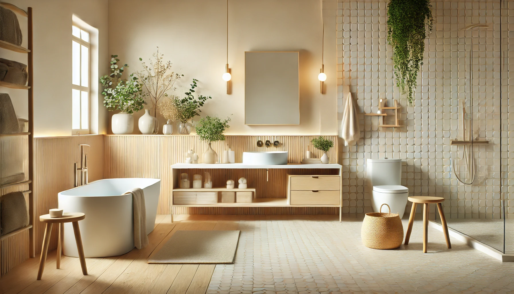 La salle de bains au style scandinave