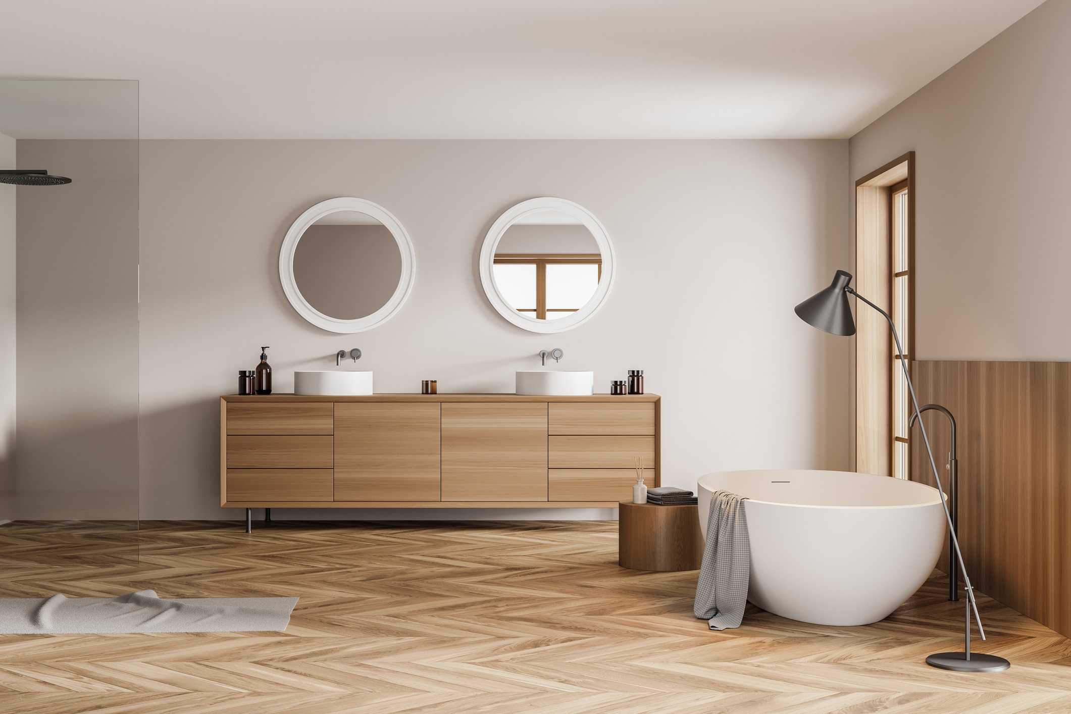 salle de bains au style scandinave