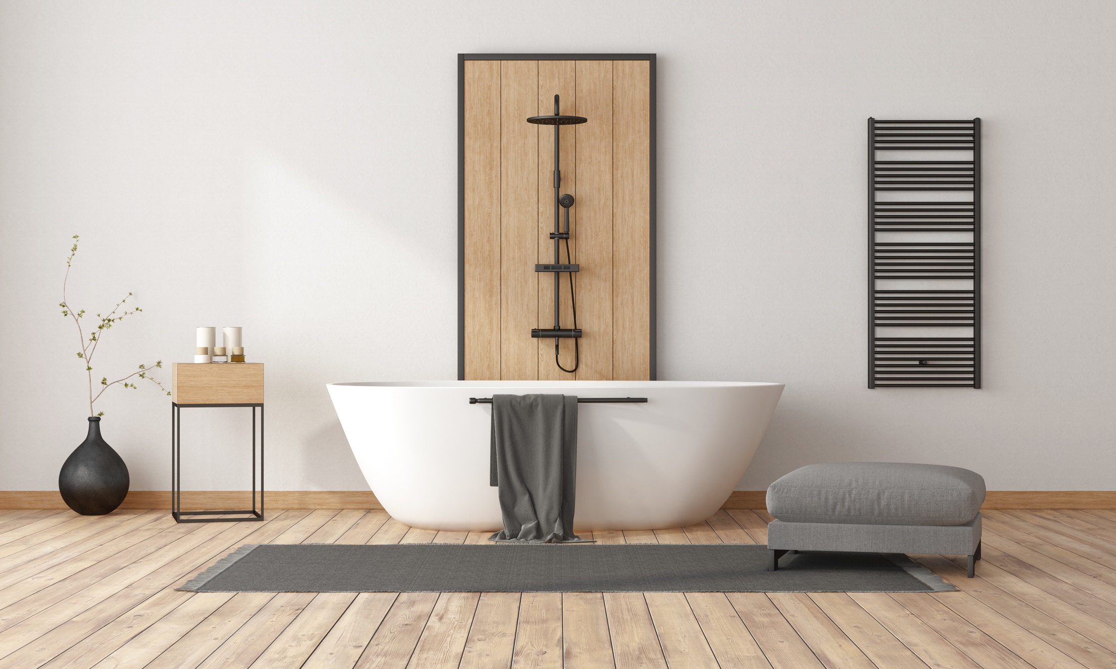 salle de bain scandinave _ style