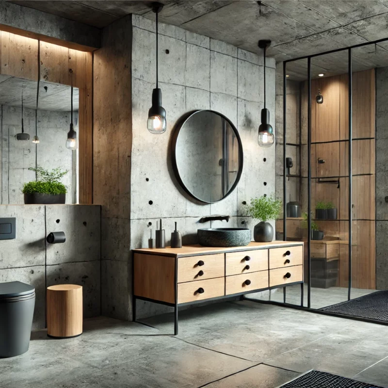 salle de bains syle industriel