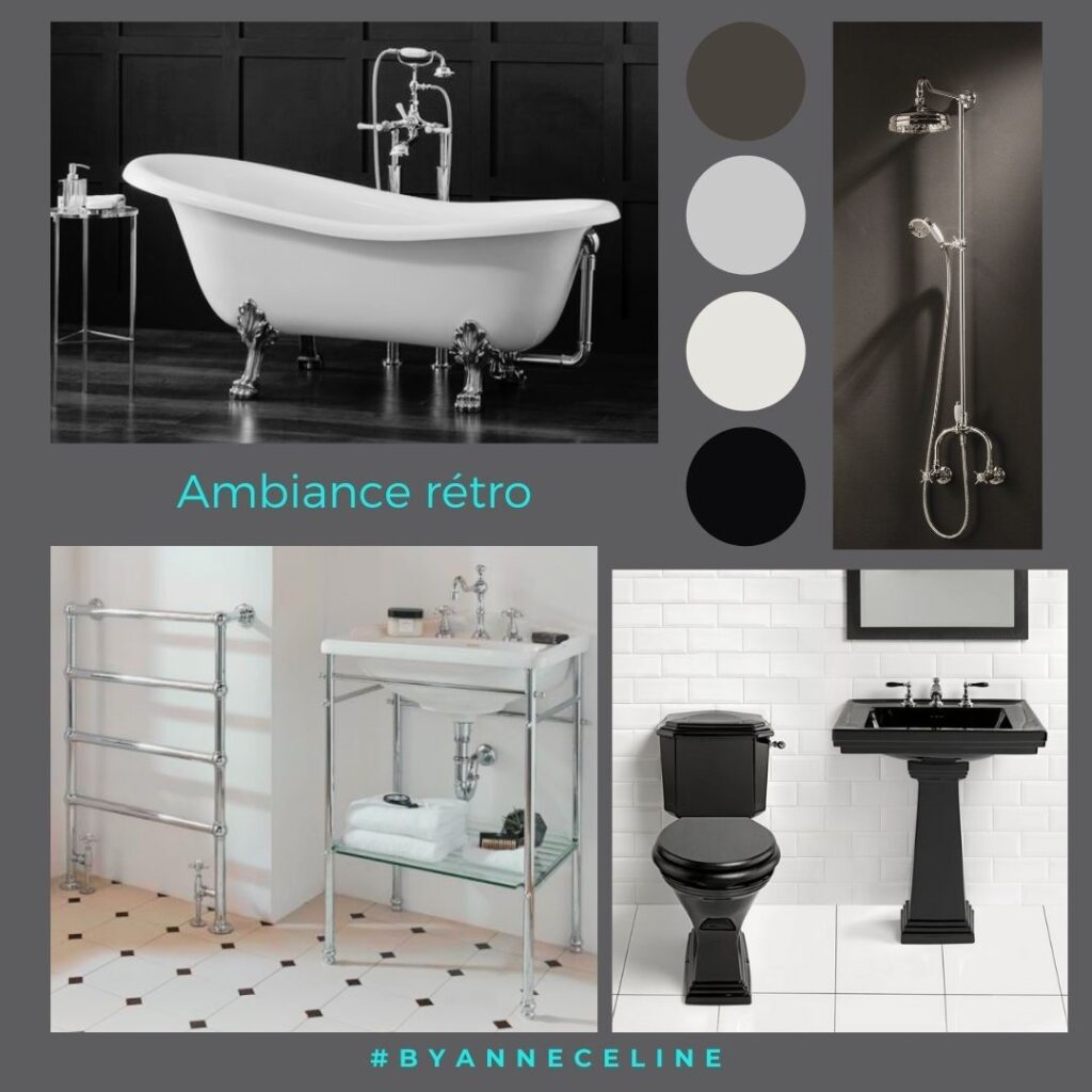 Le charme du rétro dans des salle de bains aujourd'hui