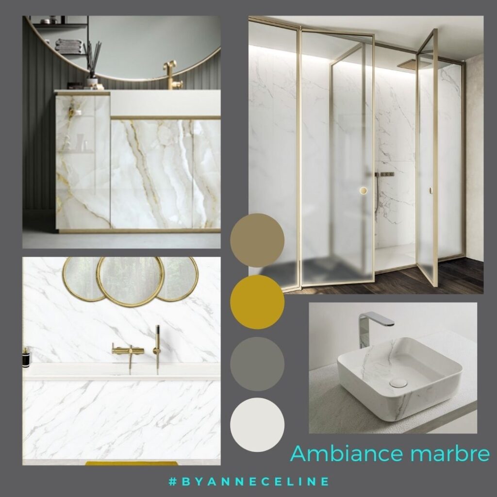 salle de bains en marbre - ambiance et tendances