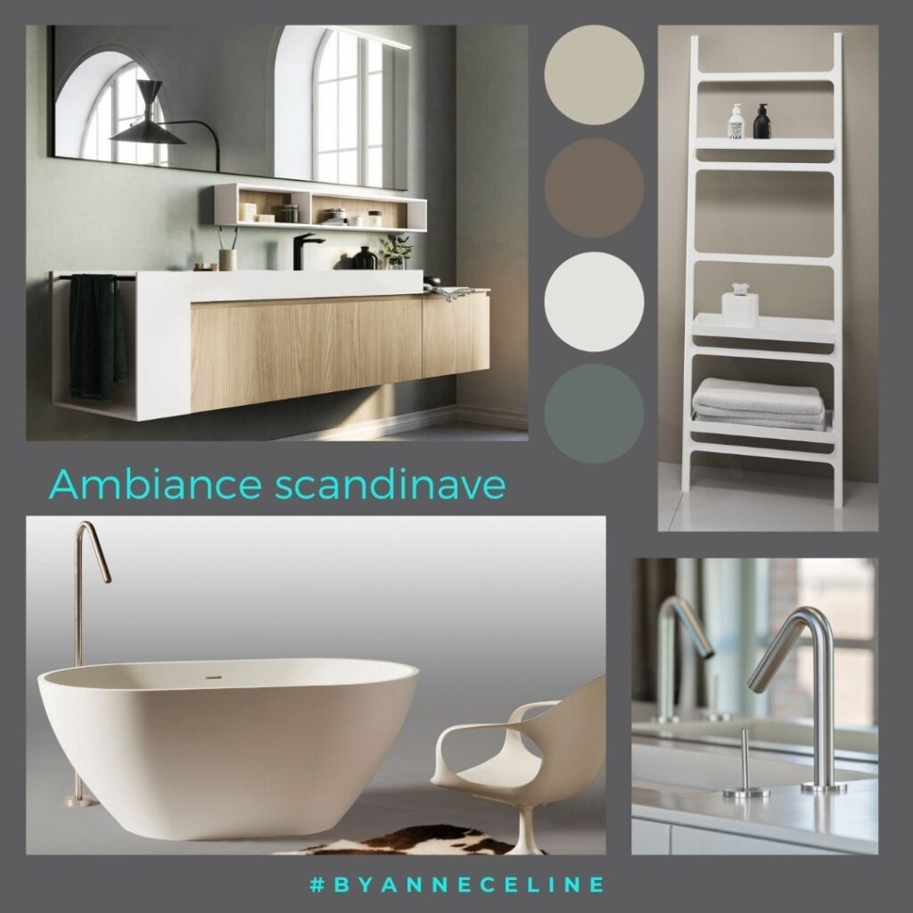 salle de bains au style scandinave